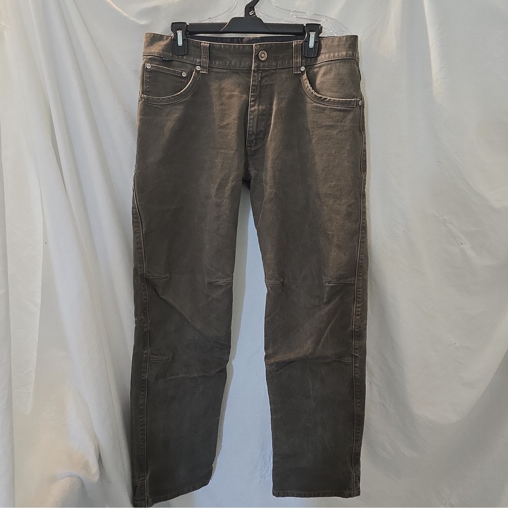 Kuhl Rydr Canvas Utility Hiking Pants Men's 34 X 32 Patina Dye Workwear Rugged
